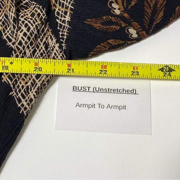 Vintage Delores Bell 100% Rayon Gauzy Boho Aztec Lightweight Cardigan Women's M - Picture 7 of 16